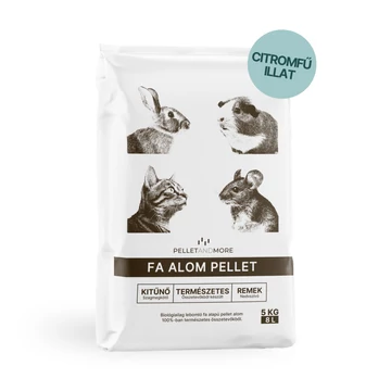 Pellet&amp;More Fa Alom Pellet 5 kg Citromfű Illatal
