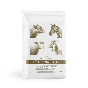Pellet&amp;More 100% Réti Széna Pellet 25 Kg